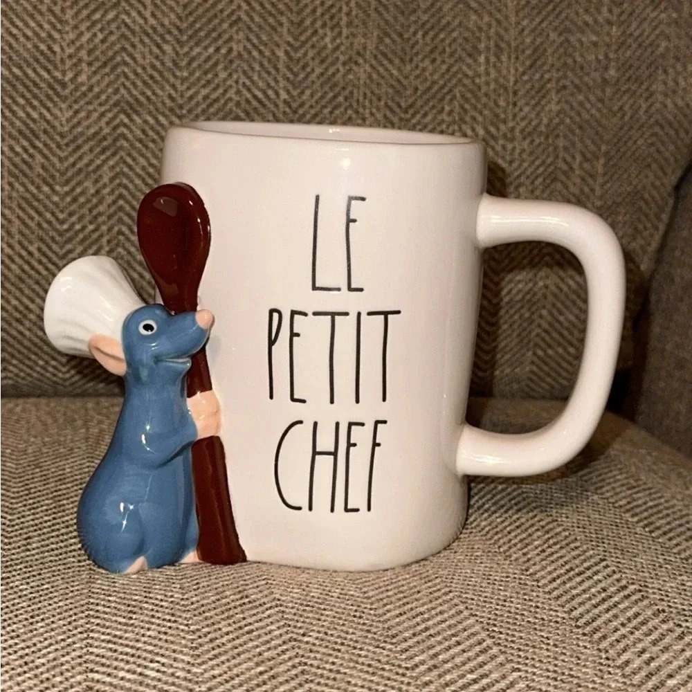 NWT Rae Dunn Disney Pixar Magenta LE PETIT CHEF Ratatouille Coffee Tea Mug Cup